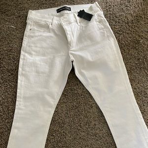 White Jean Capris